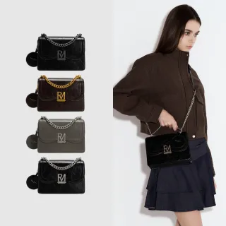 【ROBINMAY】Elly壓紋雙層斜背包(插扣封口/多色任選)