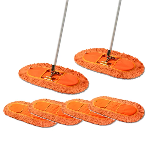 【VICTORY】業務用靜電拖把45cm-2拖4布(專業用大拖把 平板拖把 工廠拖把 公司球場體育館 學校教室醫院)