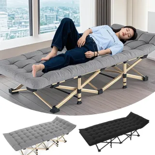 【小不記】免安裝可攜帶辦公躺椅 折疊床(摺疊床 行軍床 加寬床面 午休床折疊躺椅 午睡床 休閒床 看護床)