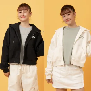【NEW BALANCE】NB 刷毛連帽外套_女性_米白/黑色_WJ53509BK_WJ53509PEF(美版 版型偏大)