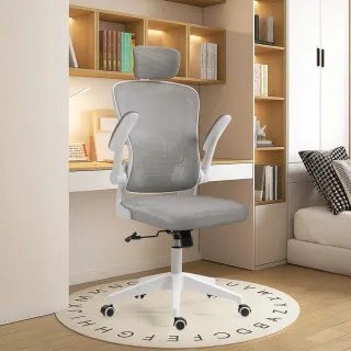 【Ashley House】雲柔感6Ｄ高背全網透氣上掀扶手升降電腦椅(辦公椅 工學椅 升降椅 電競椅 旋轉椅)