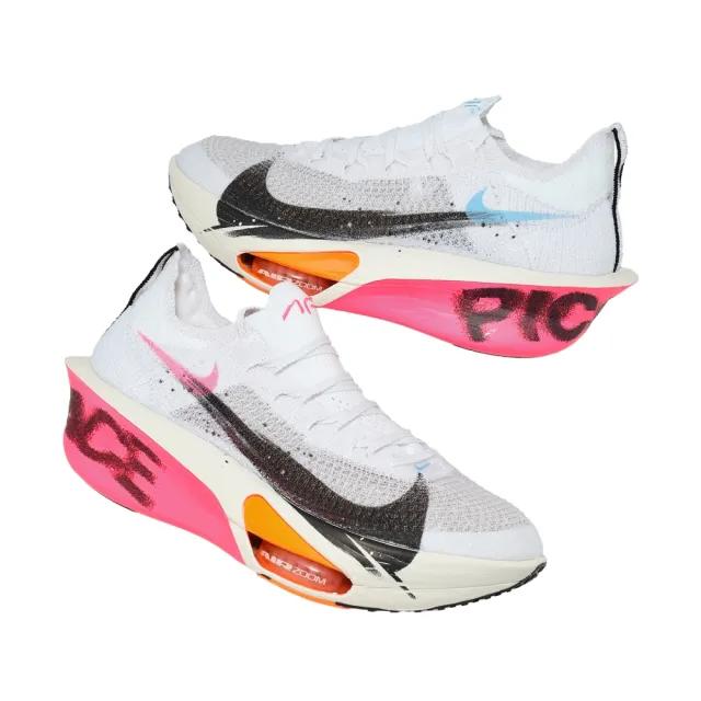 【NIKE 耐吉】競速跑鞋 Air Zoom Alphafly Next% 3 男鞋 碳板 氣墊 鴛鴦 粉紅 藍(IM6673-100)