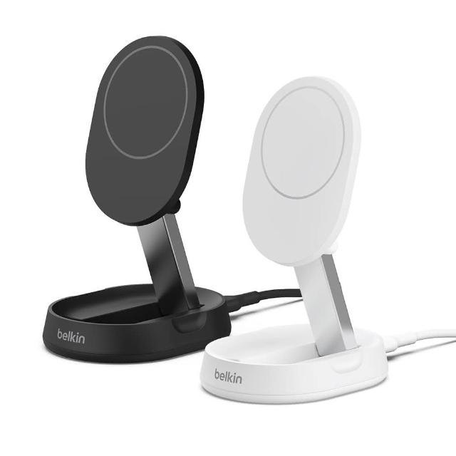 Belkin BoostCharge 無線充電器，品牌直屬雙埠設計，支援高效無線充電。尺寸長16.4cm x 寬8.2cm x 高2cm，重量303g，產地越南，顏色可選黑色或白色。BSMI許可字號R3F351，無保固，提供穩定充電體驗，適合日常使用，提升您的行動裝置續航力。