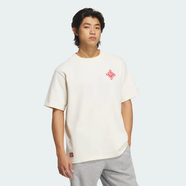 adidas 愛迪達】CNY 短袖上衣(KT0713 男款ORIGINALS休閒寬鬆T恤馬年