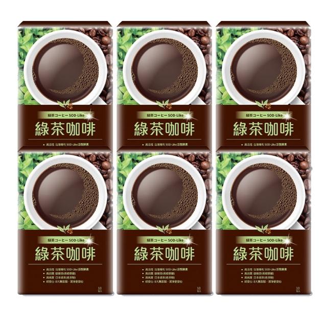 【UDR】專利綠茶咖啡x6入(10包/盒)