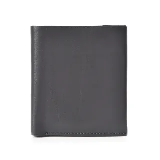 【A&L 紳士館】真皮/牛皮好收納短夾Maximo經典卡片收納款(個性黑)