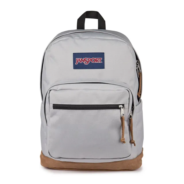 【JANSPORT】Right Pack 後背包 經典 抗撕裂材質 筆電專用夾層 灰(JS0A4QVADH7)