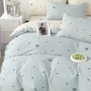 【日禾家居】買一送一 台灣製100%純棉床包枕套組(單人/雙人/加大 多款任選)