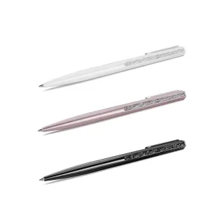 【SWAROVSKI 施華洛世奇】官方直營 Crystal Shimmer 圓珠筆 白色/粉紅色 鍍鉻(3色任選_情人節禮物)
