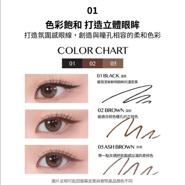【CLIO 珂莉奧】官方直營 超流線持久抗暈眼線膠筆3入組(任選)