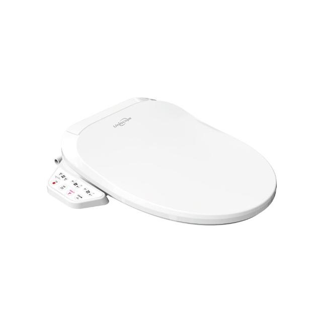 Uniscope優思 US-350A Uniscope優思 US-350A 瞬熱式免治馬桶,具備水溫調節、暖座、暖風烘乾、靜音緩降便蓋及臀部洗淨功能,電壓110V、功率1100W,適用水壓0.5~7.5kgf/cm²,尺寸52*39*9cm,重量4kg,BSMI認證R3B336,中國製造。提升衛浴舒適度,適合現代家庭使用,高效節能智慧馬桶蓋。