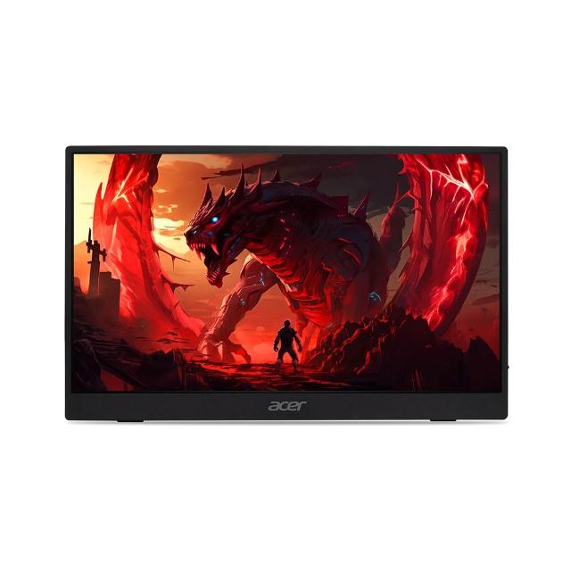 【Acer 宏碁】PG161Q P 16型 IPS FHD 16:9 165Hz 超薄高刷新可攜式螢幕(15.6吋/HDR10/喇叭/6ms/FreeSync)