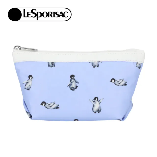 【Lesportsac】Small Sloan Cosmetic 小梯形化妝包 收納包 盥洗包 女包(雪地小企鵝)