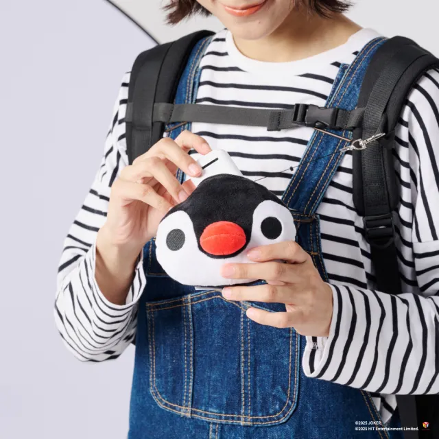 【翔仔居家】Pingu™ 伸縮票卡造型零錢包(企鵝家族聯名/零錢包/票卡包/小錢包/零錢袋/造型