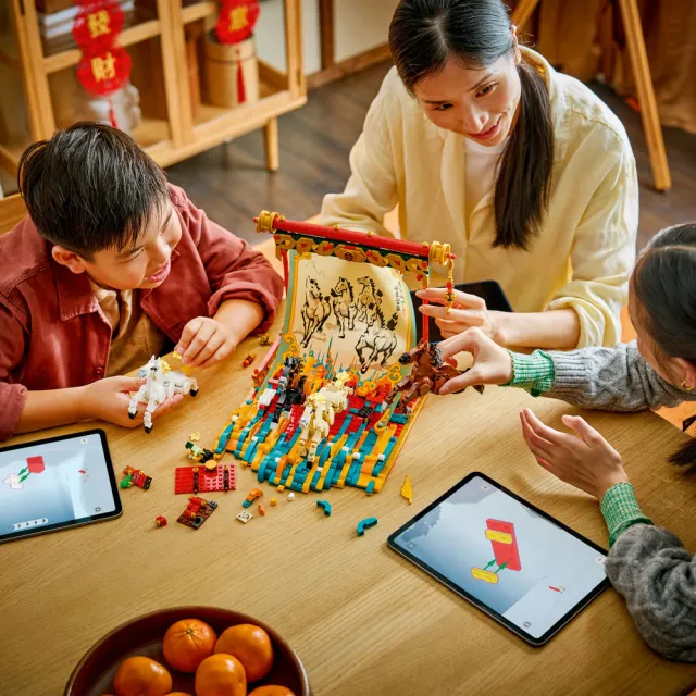 【LEGO 樂高】節慶系列 80119 駿馬奔騰圖(新年賀禮 馬年禮物 居家擺設 玩具)
