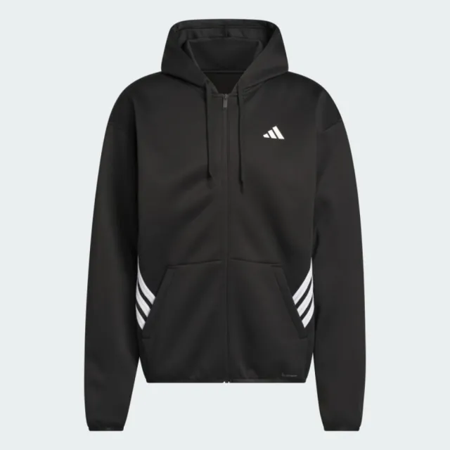 adidas 愛迪達】外套男運動連帽外套國際碼CRAZYWARM FZ 黑JZ9673(S3255