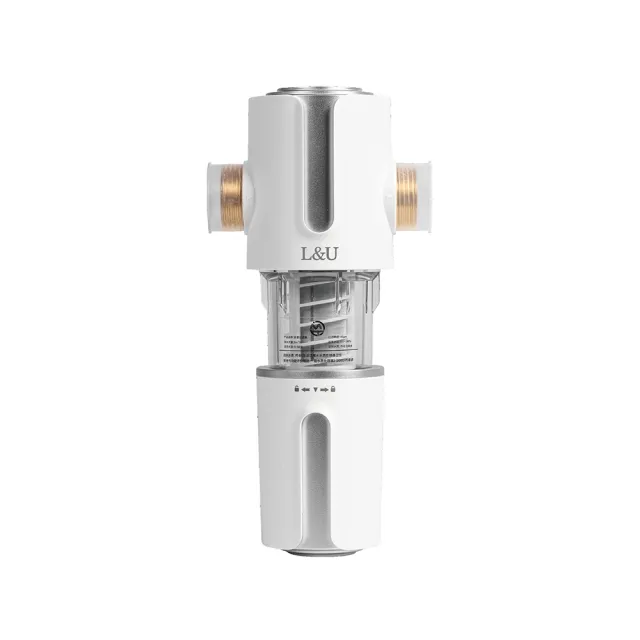 【LEZUN 樂尊】L&U QZ01反沖洗前置過濾器 不銹鋼濾網全屋凈水器(家用凈水 自來水凈化 廚房凈水)