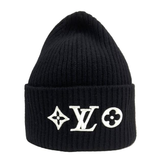 LV LOUIS VUITTON路易威登 M77872 Headline 系列羊毛針織毛帽
