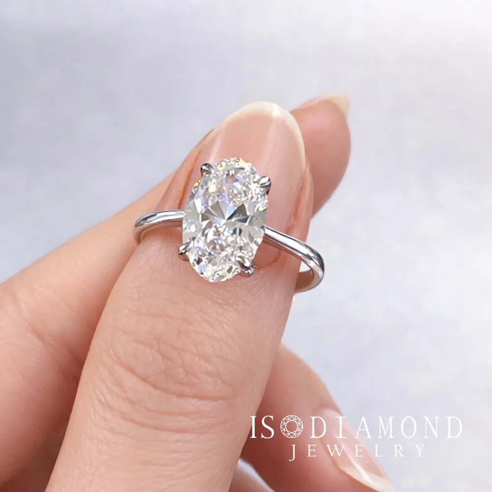 ID】IGI 3克拉鉑金台鑽石戒指D/ VS高規格經典款橢圓(培育鑽石) - momo購物網- 好評推薦-2026年1月