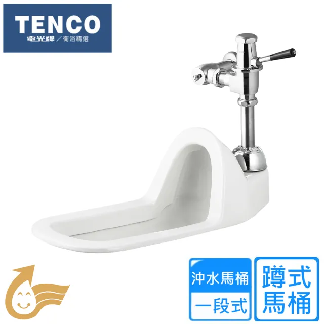 【TENCO 電光牌】一段式蹲式馬桶(SC5220X-C 不含安裝)