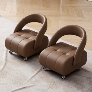 【Lexiang樂享】小板凳沙發凳靠背家用小凳子椅子意大利萬向輪客廳(椅子/凳子)