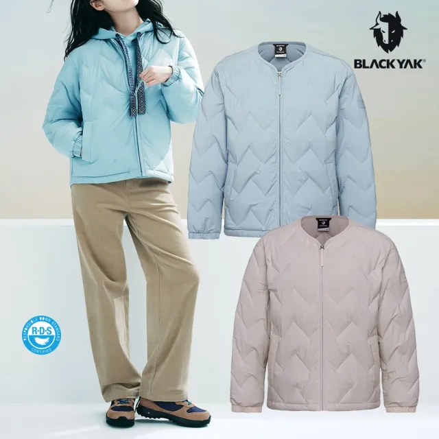 【BLACKYAK】女 PARVAT輕量圓領羽絨外套[二色可選]BYEB2WJ411(輕量 圓領羽絨  無縫充絨 女外套)