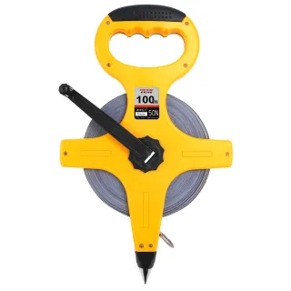 【MASTER】尼龍布尺 100米 皮尺 手捲尺 布捲尺 場地測量尺 工程捲尺 618-TM100(定位尺 軟魯班尺)