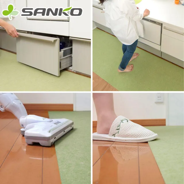 【Sanko】日本製防水止滑廚房地墊180CM 買一送一(防水地墊 L型廚房地墊)