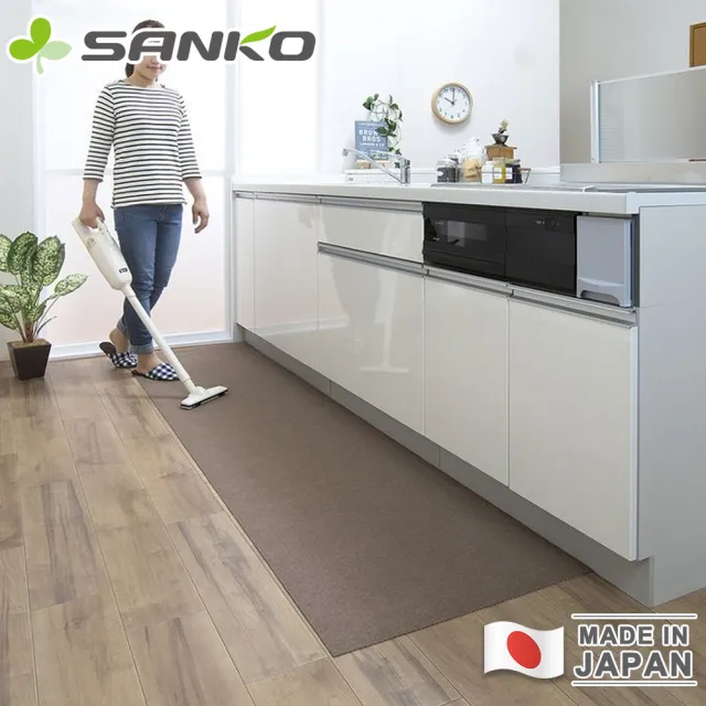 【Sanko】日本製防水止滑廚房地墊240+120CM 買一送一(L型廚房地墊 防水地墊)