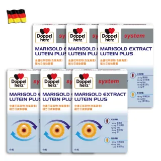 【Doppelherz 德之寶】葉黃素日夜軟膠囊60粒x6盒(德國雙心)