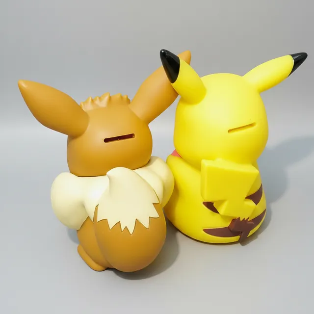 【POKEMON 精靈寶可夢】皮卡丘大型造型存錢筒(百變怪 伊布 正版授權)