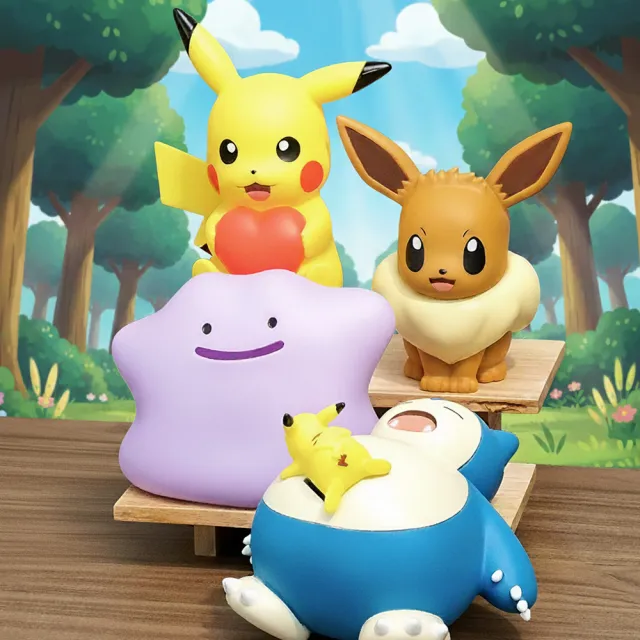 【POKEMON 精靈寶可夢】皮卡丘大型造型存錢筒(百變怪 伊布 正版授權)