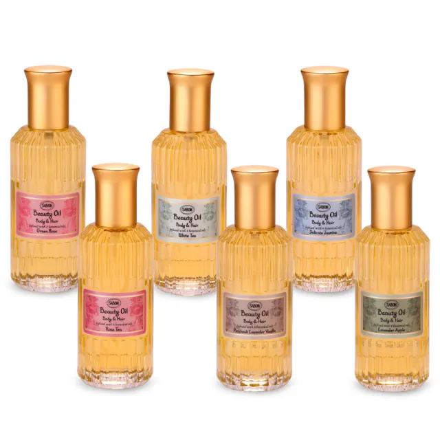 【SABON】潤澤護理組.保濕光萃油100ml+身體乳液200ml(國際航空版.以色列綠玫瑰/白茶/茉莉花語)