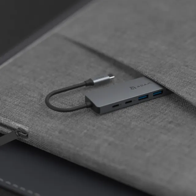 2入組【ADAM 亞果元素】Hub SE07 USB-C 七合一多功能集線器(隨插即用)