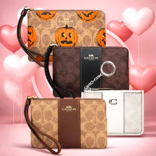 【COACH】大C PVC/皮革手拿包/識別證件夾(多款)