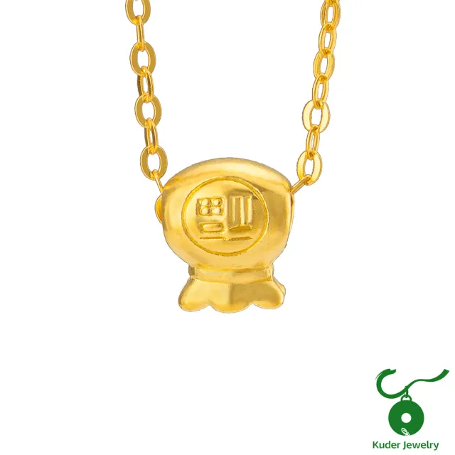 【K.D.J 圓融珠寶】999黃金手鍊/項鍊買一送小金龍/馬墜(多選1)