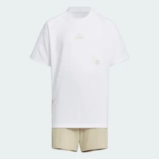 【adidas 愛迪達】運動套裝 短袖/短褲 童裝 IY8114