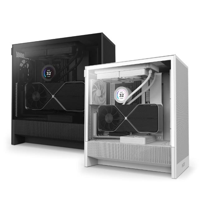 【NZXT 恩傑】H5 FLOW 機殼(E-ATX/附2風扇/支援8風扇/2年保固/電競/電腦機殼)