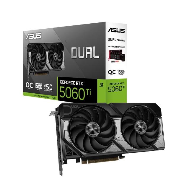 【ASUS 華碩】DUAL-RTX5060TI-O16G 顯示卡+ViewSonic 優派 VA2414-MH 24吋 無邊框設計螢幕