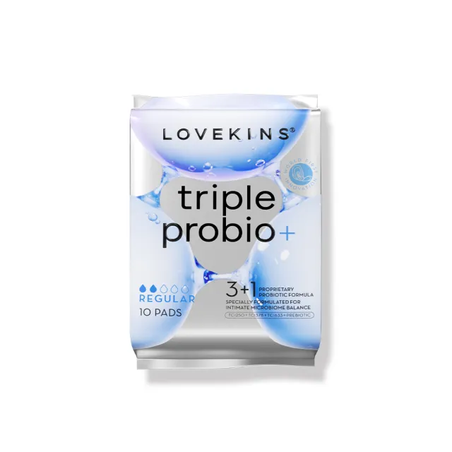 【Lovekins】Triple probio 益菌衛生棉 6入組(專利益生菌/敏感肌可用/多尺寸/245mm/290mm/360mm/大江生活)