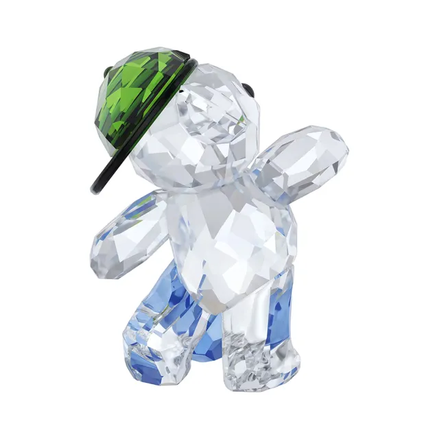 【SWAROVSKI 施華洛世奇】Kris 可愛小熊足球造型水晶擺飾 送禮 禮物 推薦(5720456)