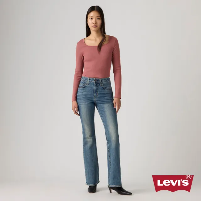 【LEVIS】726™ 高腰喇叭牛仔褲 女生牛仔褲 人氣新品 A3410-0168