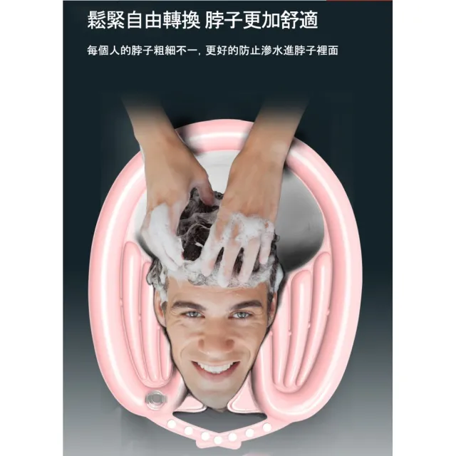【ROYAL LIFE 皇室生活】可摺疊便攜充氣仰式洗頭盆-升級款4入(洗頭槽/美髮沖水/洗頭接水盆/摺疊充氣洗頭器)