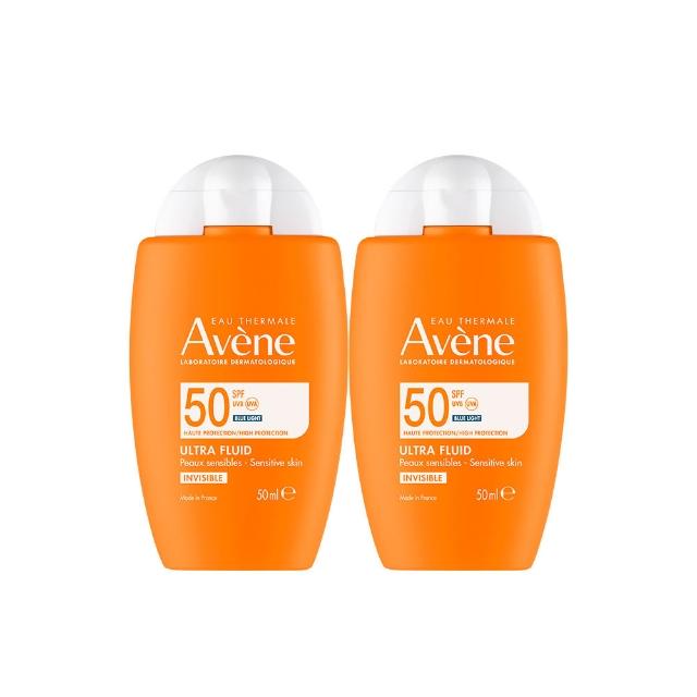 【Avene 雅漾官方直營】極速清爽防曬液SPF50 50ml_2入