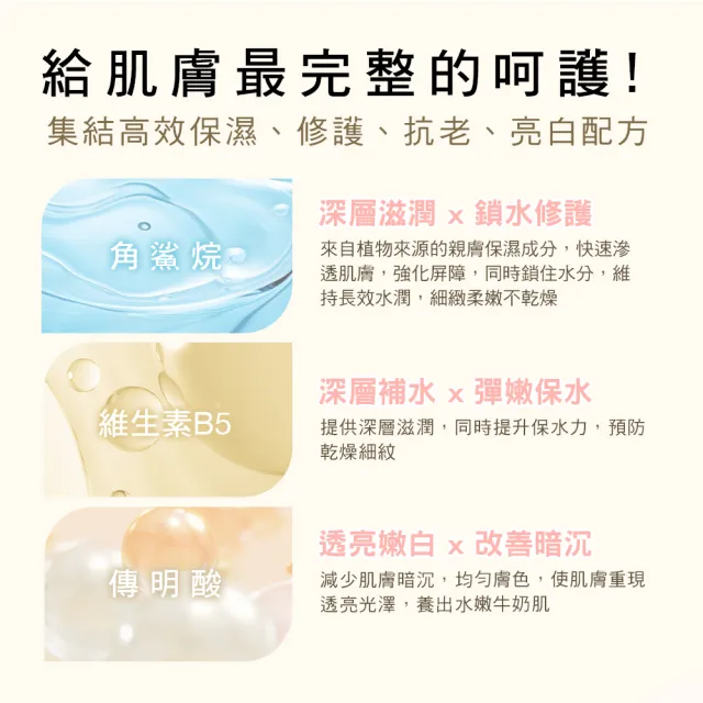 【St.Clare 聖克萊爾】Y18角鯊全效修護霜50mlx2入(日霜晚霜/角鯊烷/All in one)