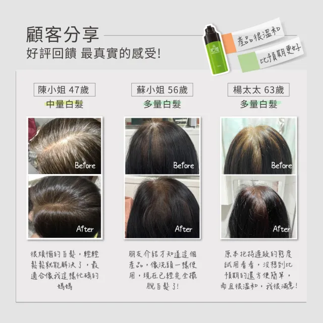 【美吾髮】植優漸進復黑菁華露400mlx2入(自然棕/深棕/遮白/專利黑髮分子/植萃/有機)