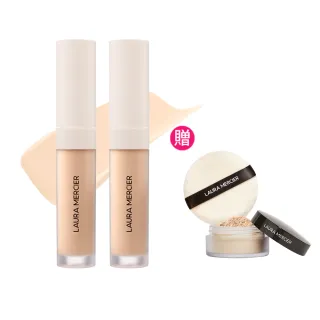 【LAURA MERCIER 蘿拉蜜思】完美遮瑕筆雙入組 雙12限定(極致煥顏輕透完美遮瑕筆 5.4ml x2)