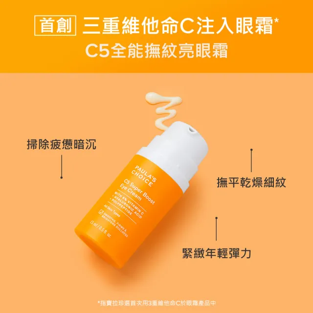 即期品【PAULA’S CHOICE 寶拉珍選】C5全能撫紋亮眼霜15ml
