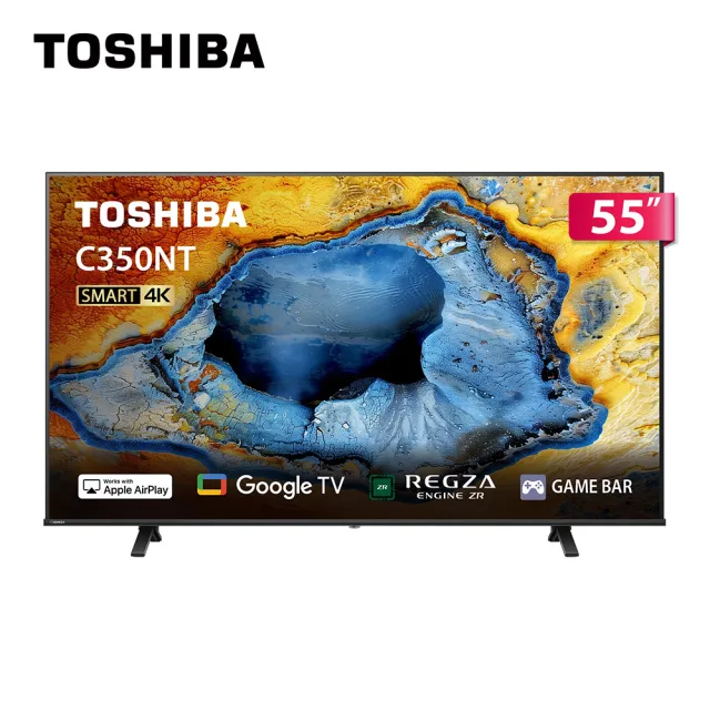 TOSHIBA 東芝】REGZA 55型4K Google TV液晶顯示器(55C350NT) - momo