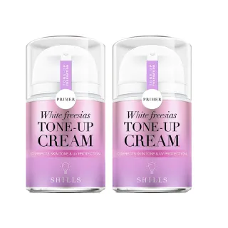 【SHILLS 舒兒絲】抗UV美白濾鏡小蒼蘭素顏霜2入(小姐不熙娣推薦)